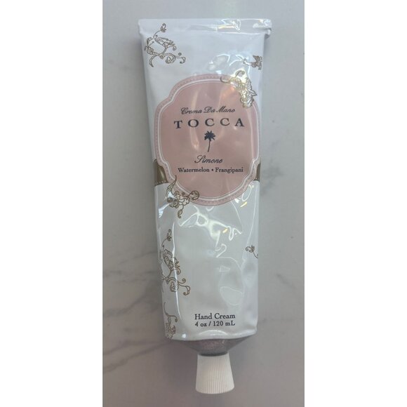 Tocca Simone Watermelon & Frangipani Hand Cream 4 Oz / 120 mL Paraben-Free Enric - Picture 1 of 4